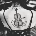 Рисунок тату с виолончелью - Her cello tattoo was an ode to the instrument that t fd d d a faf _1 - 291223 tatufoto.com 111