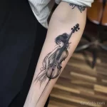 Рисунок тату с виолончелью - Her elegance was enhanced by the cello tattoo on her a b f befeda _1_2_3 - 291223 tatufoto.com 118