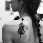 Рисунок тату с виолончелью - Her graceful dance moves showcased the cello tattoo f c a fceaa _1_2 - 291223 tatufoto.com 126