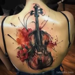 Рисунок тату с виолончелью - The beautiful girls cello tattoo was a work of artis ca e ff cbe _1 - 291223 tatufoto.com 158