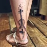Рисунок тату с виолончелью - The cello tattoo on her ankle was a topic of admirat c ee ec bdc faaadbc - 291223 tatufoto.com 189