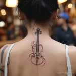 Рисунок тату с виолончелью - The cello tattoo on her nape was a testament to her eb ea af cabfdde _1 - 291223 tatufoto.com 220