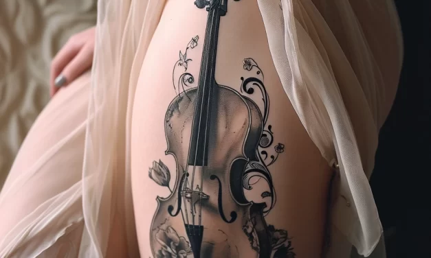 Татуировки с рисунком виолончели к Международному дню виолончели – 29 декабря