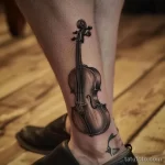 Рисунок тату с виолончелью - The cello tattoo on his ankle was a conversation sta abb d be bcbacad _1 - 291223 tatufoto.com 273
