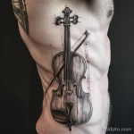 Рисунок тату с виолончелью - The man had a discreet cello tattoo on his side that cbaf d ab b aef - 291223 tatufoto.com 349