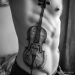 Рисунок тату с виолончелью - The man had a discreet cello tattoo on his side that cbaf d ab b aef _1_2 - 291223 tatufoto.com 351