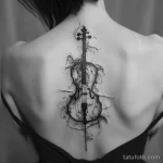 Рисунок тату с виолончелью - The photographer captured the intricacies of his cel df adb bb bfd fda - 291223 tatufoto.com 361