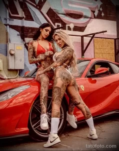 Тату-модель Анжела Маццанти и ее подружки с тату - фото - 271223 tatufoto.com 020