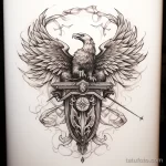 Эскиз татуировки щит и меч - 101223 tatufoto.com 291