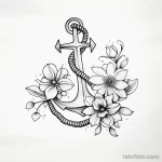 Эскиз татуировки якорь - 101223 tatufoto.com 549