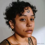 тату на лице - Lady with a small moon tattoo on her forehead sty afda ce e bdcc ccfebebf - 261223 tatufoto.com 084