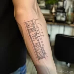 Фото тату про метро - A tattoo resembling a vintage subway ticket style abbcea e d ad aadbfdda _1 - 080124 tatufoto.com 004