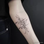 Фото тату про метро - Minimalist tattoo of a subway maps basic route struc dee ccf b cce cbbf _1 - 080124 tatufoto.com 031