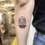 Фото тату про метро - Subtle tattoo of a subway trains headlights style bfeed bc ac ccefc _1 - 080124 tatufoto.com 047