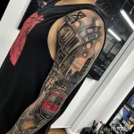 Фото тату про метро - Subway themed sleeve tattoo incorporating different efa c b a dfa - 080124 tatufoto.com 067