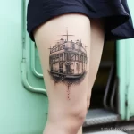 Фото тату про метро - Tattoo Tattoo of a subway car with passengers on cf ecbb ab edad _1 - 080124 tatufoto.com 158