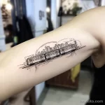 Фото тату про метро - Tattoo featuring the rhythm of a subways arrival and aaf dbad c cefdbc - 080124 tatufoto.com 076