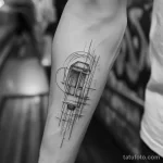 Фото тату про метро - Tattoo featuring the rhythm of a subways arrival and c e fb d dbca _1_2 - 080124 tatufoto.com 081
