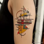 Фото тату про метро - Tattoo of a subways platform edge warning with an ab caabff dff b bacedb - 080124 tatufoto.com 135