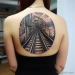 Фото тату про метро - Tattoo with a view of the rails and subway tunne ce ab a c afd _1 - 080124 tatufoto.com 164