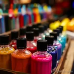 Цвета для тату - A display of new vibrant ink colors in a tattoo stud cccba fc efdb _1_2_3 - 030124 tatufoto.com 040