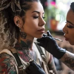 Цвета для тату - A tattoo artist advising a client on color choices f ad da ad bafebf _1 - 030124 tatufoto.com 178
