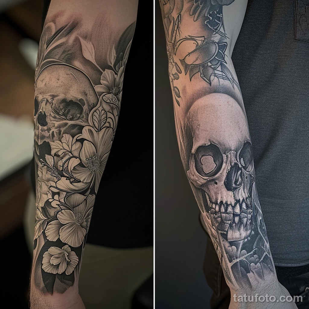 Цвета для тату - Comparison of a healed colored tattoo and a black an bbc ba d bdae _1_2_3 - 030124 tatufoto.com 340