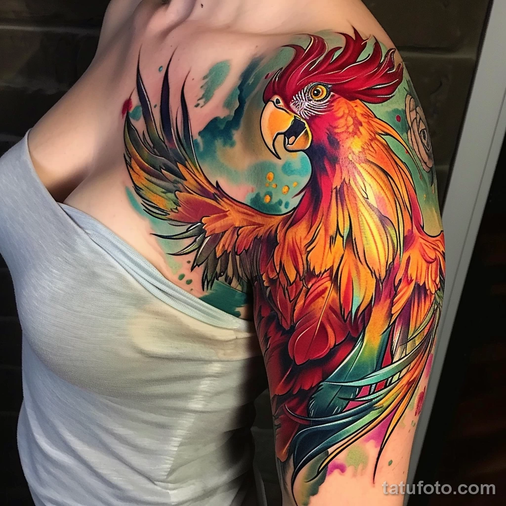 Цвета для тату - Examples of Successful Colorful Tattoos style r a bda fd f fbaa - 030124 tatufoto.com 341