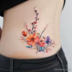 Интимное тату на фото - Abstract floral tattoo on the lower back style ra caac a af fecd _1_2 - 080224 tatufoto.com 005