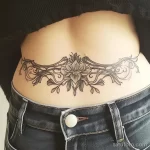 Интимное тату на фото - Art nouveau design tattoo near the lower abdomen aeb df ba a fdaab - 080224 tatufoto.com 020