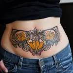 Интимное тату на фото - Art nouveau design tattoo near the lower abdomen aeb df ba a fdaab _1_2 - 080224 tatufoto.com 022