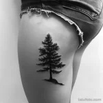 Интимное тату на фото - Artistic tree silhouette tattoo on the hip style ffbda d bc abbaa - 080224 tatufoto.com 035