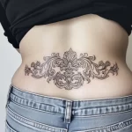 Интимное тату на фото - Baroque pattern tattoo on the lower back style ra cf f bf b ccefbbcd _1_2 - 080224 tatufoto.com 045
