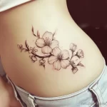 Интимное тату на фото - Cherry blossom tattoo on the side hip style raw abbd f aebc _1_2 - 080224 tatufoto.com 081