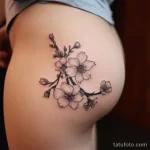 Интимное тату на фото - Cherry blossom tattoo on the side hip style raw daf f cd bcd _1_2_3 - 080224 tatufoto.com 089