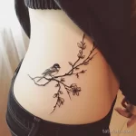 Интимное тату на фото - Delicate bird and branch tattoo on the hip bone s d fd c d efcd _1 - 080224 tatufoto.com 144
