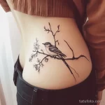 Интимное тату на фото - Delicate bird and branch tattoo on the hip bone s eb f d effb _1_2 - 080224 tatufoto.com 149