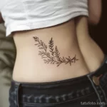 Интимное тату на фото - Delicate fern tattoo on the side waist style raw fde fc e bfa fadede _1_2_3 - 080224 tatufoto.com 162