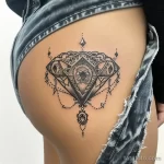Интимное тату на фото - Diamond shaped tattoo near the pelvic area style ec da ca becc ebfcfd _1 - 080224 tatufoto.com 195