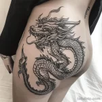 Интимное тату на фото - Dragon tattoo wrapping around the hip style raw cbe e fb ea bebf _1 - 080224 tatufoto.com 202