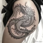 Интимное тату на фото - Dragon tattoo wrapping around the hip style raw f ed bbc ec - 080224 tatufoto.com 205