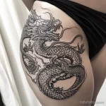 Интимное тату на фото - Dragon tattoo wrapping around the hip style raw f ed bbc ec _1 - 080224 tatufoto.com 206