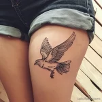Интимное тату на фото - Flying dove tattoo on the upper thigh style raw fffc eb b fbdcc _1_2 - 080224 tatufoto.com 243