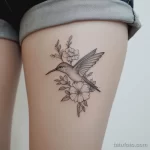 Интимное тату на фото - Hummingbird tattoo near the groin style raw sty adf bef c a facfd - 080224 tatufoto.com 248