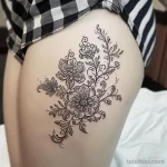 Интимное тату на фото - Intricate floral pattern tattoo on the inner thigh d fa ecbabc - 080224 tatufoto.com 259