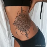 Интимное тату на фото - Mandala tattoo on the side waist style raw styl bae bda a ace edafdea _1_2 - 080224 tatufoto.com 289