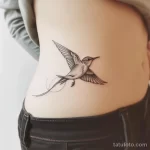 Интимное тату на фото - Minimalist bird tattoo on the side waist style ra bbeab d cd f _1_2_3 - 080224 tatufoto.com 298