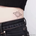 Интимное тату на фото - Minimalist planet tattoo on the side waist style ba dac e ba bd _1_2_3 - 080224 tatufoto.com 306