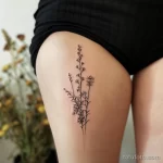 Интимное тату на фото - Minimalist tattoo on the upper thigh style raw ea b d b cdbfaecb - 080224 tatufoto.com 307