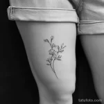 Интимное тату на фото - Minimalist tattoo on the upper thigh style raw ea b d b cdbfaecb _1_2 - 080224 tatufoto.com 309